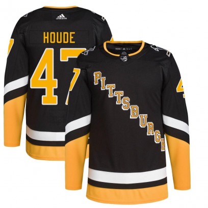 Youth Authentic Pittsburgh Penguins Samuel Houde Adidas 2021/22 Alternate Primegreen Pro Player Jersey - Black