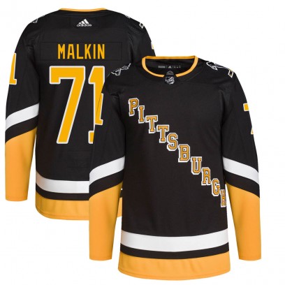 Youth Authentic Pittsburgh Penguins Evgeni Malkin Adidas 2021/22 Alternate Primegreen Pro Player Jersey - Black