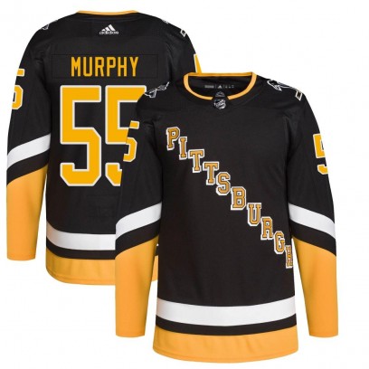 Youth Authentic Pittsburgh Penguins Larry Murphy Adidas 2021/22 Alternate Primegreen Pro Player Jersey - Black