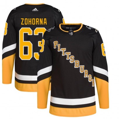 Youth Authentic Pittsburgh Penguins Radim Zohorna Adidas 2021/22 Alternate Primegreen Pro Player Jersey - Black