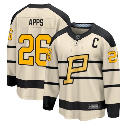 Men's Pittsburgh Penguins Syl Apps Fanatics Branded 2023 Winter Classic Jersey - Cream