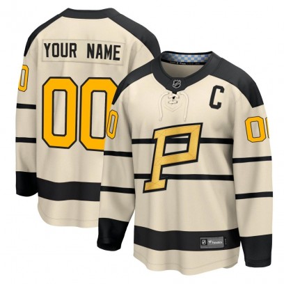 Men's Pittsburgh Penguins Custom Fanatics Branded Custom 2023 Winter Classic Jersey - Cream