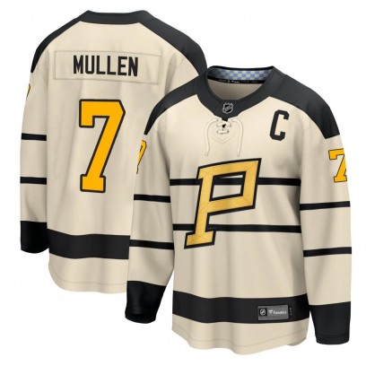 Men's Pittsburgh Penguins Joe Mullen Fanatics Branded 2023 Winter Classic Jersey - Cream