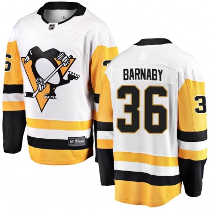Youth Breakaway Pittsburgh Penguins Matthew Barnaby Fanatics Branded Away Jersey - White