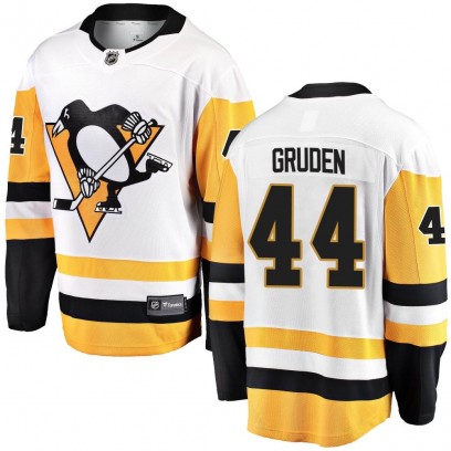 Youth Breakaway Pittsburgh Penguins Jonathan Gruden Fanatics Branded Away Jersey - White