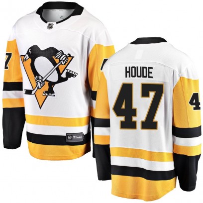 Youth Breakaway Pittsburgh Penguins Samuel Houde Fanatics Branded Away Jersey - White