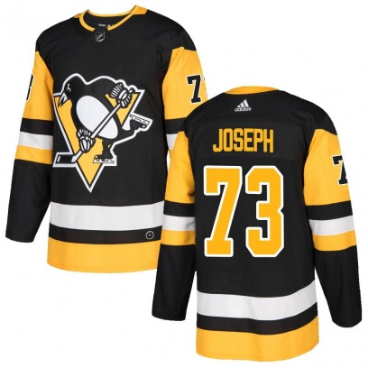 Youth Authentic Pittsburgh Penguins Pierre-Olivier Joseph Adidas Home Jersey - Black