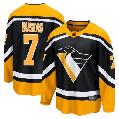 Men's Breakaway Pittsburgh Penguins Rod Buskas Fanatics Branded Special Edition 2.0 Jersey - Black