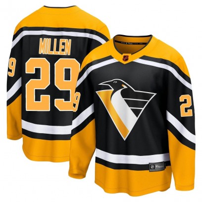 Men's Breakaway Pittsburgh Penguins Greg Millen Fanatics Branded Special Edition 2.0 Jersey - Black