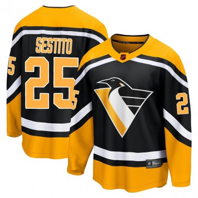 Men's Breakaway Pittsburgh Penguins Tom Sestito Fanatics Branded Special Edition 2.0 Jersey - Black