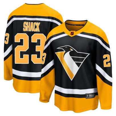 Men's Breakaway Pittsburgh Penguins Eddie Shack Fanatics Branded Special Edition 2.0 Jersey - Black
