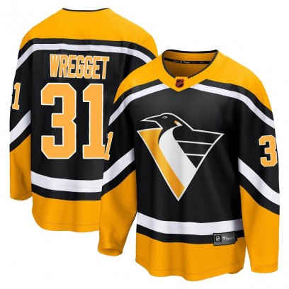 Men's Breakaway Pittsburgh Penguins Ken Wregget Fanatics Branded Special Edition 2.0 Jersey - Black