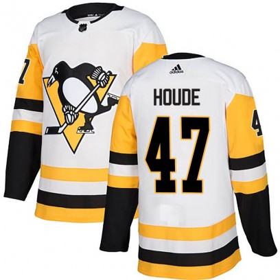 Youth Authentic Pittsburgh Penguins Samuel Houde Adidas Away Jersey - White