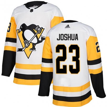 Youth Authentic Pittsburgh Penguins Jagger Joshua Adidas Away Jersey - White