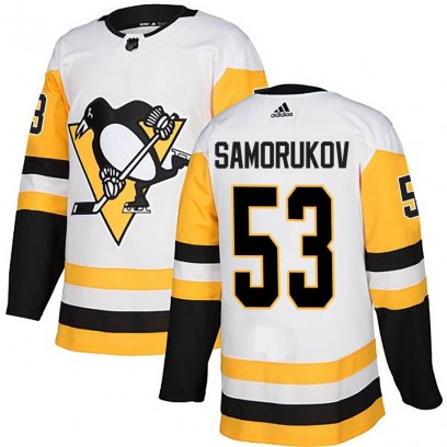 Youth Authentic Pittsburgh Penguins Dmitri Samorukov Adidas Away Jersey - White