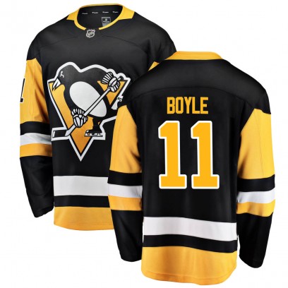 Men's Breakaway Pittsburgh Penguins Brian Boyle Fanatics Branded Home Jersey - Black