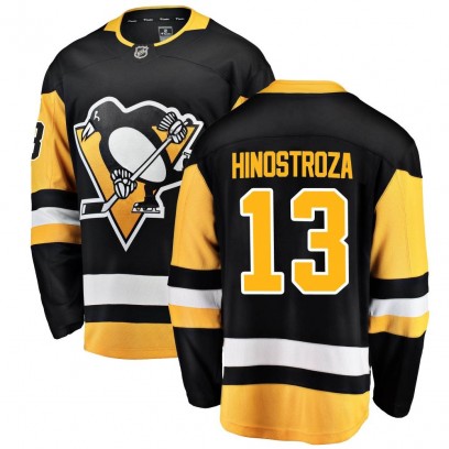 Men's Breakaway Pittsburgh Penguins Vinnie Hinostroza Fanatics Branded Home Jersey - Black