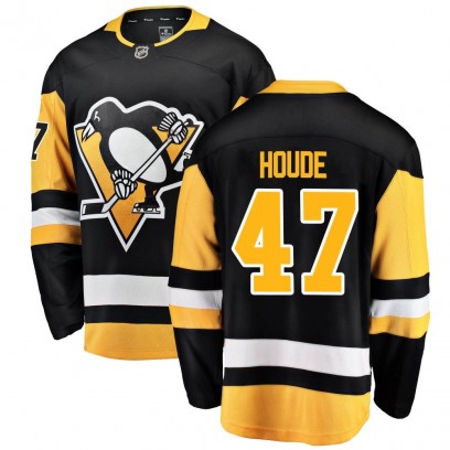 Men's Breakaway Pittsburgh Penguins Samuel Houde Fanatics Branded Home Jersey - Black