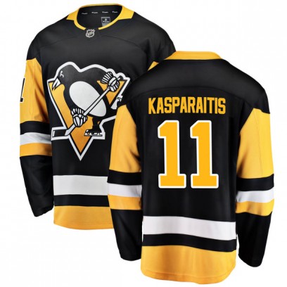 Men's Breakaway Pittsburgh Penguins Darius Kasparaitis Fanatics Branded Home Jersey - Black