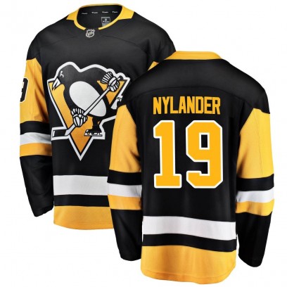 Men's Breakaway Pittsburgh Penguins Alex Nylander Fanatics Branded Home Jersey - Black