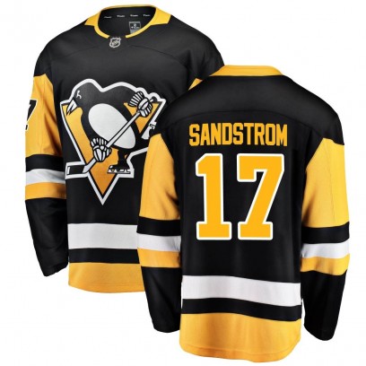 Men's Breakaway Pittsburgh Penguins Tomas Sandstrom Fanatics Branded Home Jersey - Black