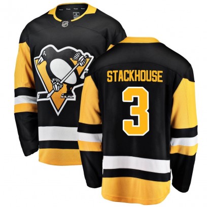 Men's Breakaway Pittsburgh Penguins Ron Stackhouse Fanatics Branded Home Jersey - Black