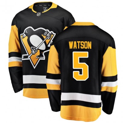 Men's Breakaway Pittsburgh Penguins Bryan Watson Fanatics Branded Home Jersey - Black