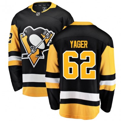 Men's Breakaway Pittsburgh Penguins Brayden Yager Fanatics Branded Home Jersey - Black