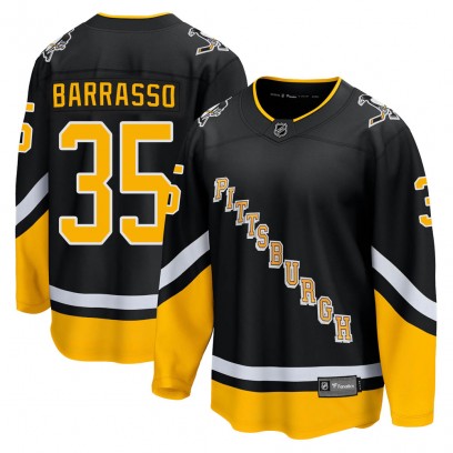 Men's Premier Pittsburgh Penguins Tom Barrasso Fanatics Branded 2021/22 Alternate Breakaway Player Jersey - Black