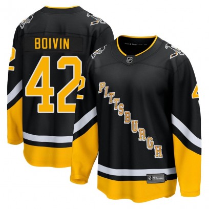 Men's Premier Pittsburgh Penguins Leo Boivin Fanatics Branded 2021/22 Alternate Breakaway Player Jersey - Black