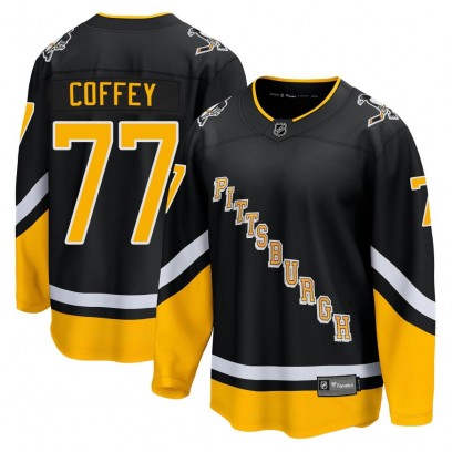 Men's Premier Pittsburgh Penguins Paul Coffey Fanatics Branded 2021/22 Alternate Breakaway Player Jersey - Black