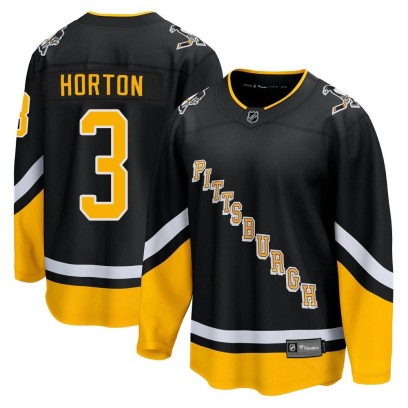 Men's Premier Pittsburgh Penguins Tim Horton Fanatics Branded 2021/22 Alternate Breakaway Player Jersey - Black