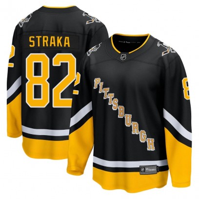 Men's Premier Pittsburgh Penguins Martin Straka Fanatics Branded 2021/22 Alternate Breakaway Player Jersey - Black