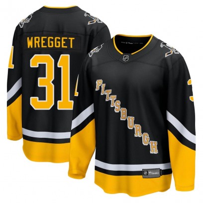 Men's Premier Pittsburgh Penguins Ken Wregget Fanatics Branded 2021/22 Alternate Breakaway Player Jersey - Black