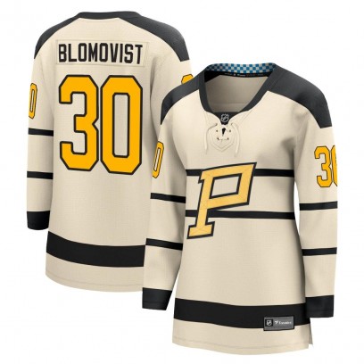 Women's Pittsburgh Penguins Joel Blomqvist Fanatics Branded 2023 Winter Classic Jersey - Cream