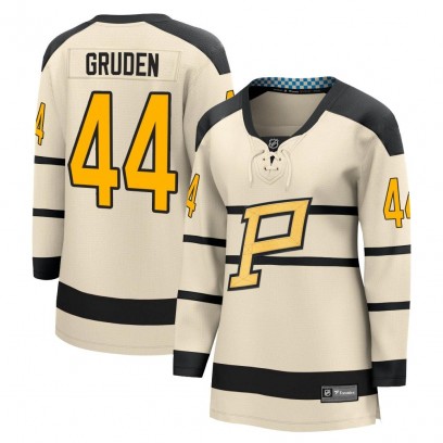 Women's Pittsburgh Penguins Jonathan Gruden Fanatics Branded 2023 Winter Classic Jersey - Cream