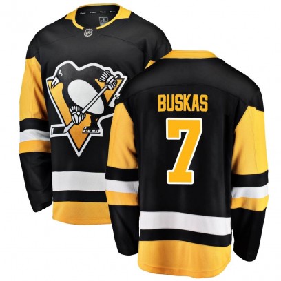 Youth Breakaway Pittsburgh Penguins Rod Buskas Fanatics Branded Home Jersey - Black