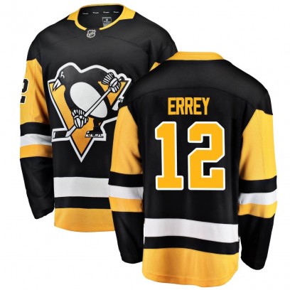 Youth Breakaway Pittsburgh Penguins Bob Errey Fanatics Branded Home Jersey - Black
