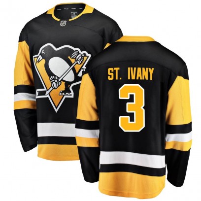 Youth Breakaway Pittsburgh Penguins Jack St. Ivany Fanatics Branded Home Jersey - Black