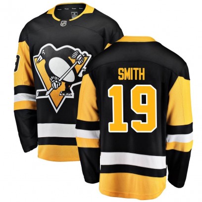 Youth Breakaway Pittsburgh Penguins Reilly Smith Fanatics Branded Home Jersey - Black