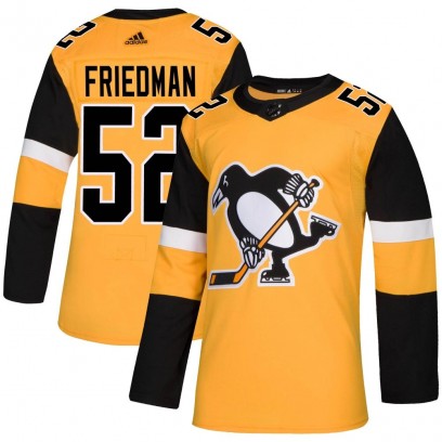 Youth Authentic Pittsburgh Penguins Mark Friedman Adidas Alternate Jersey - Gold