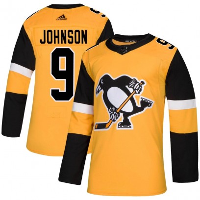 Youth Authentic Pittsburgh Penguins Mark Johnson Adidas Alternate Jersey - Gold