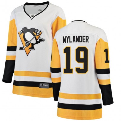 Women's Breakaway Pittsburgh Penguins Alex Nylander Fanatics Branded Away Jersey - White