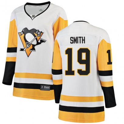 Women's Breakaway Pittsburgh Penguins Reilly Smith Fanatics Branded Away Jersey - White