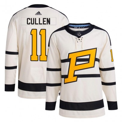 Men's Authentic Pittsburgh Penguins John Cullen Adidas 2023 Winter Classic Jersey - Cream