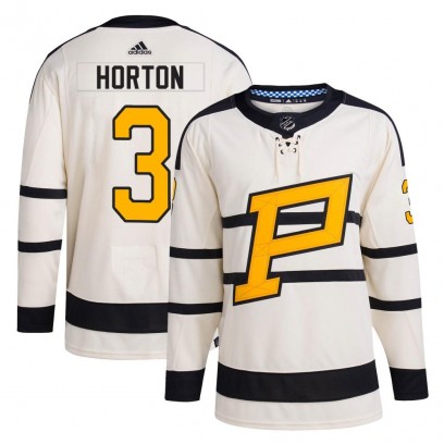 Men's Authentic Pittsburgh Penguins Tim Horton Adidas 2023 Winter Classic Jersey - Cream
