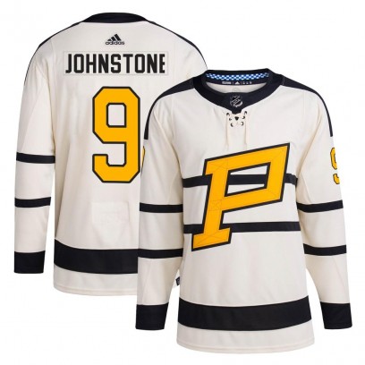 Men's Authentic Pittsburgh Penguins Marc Johnstone Adidas 2023 Winter Classic Jersey - Cream