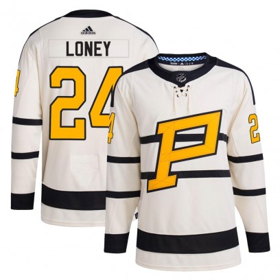 Men's Authentic Pittsburgh Penguins Troy Loney Adidas 2023 Winter Classic Jersey - Cream