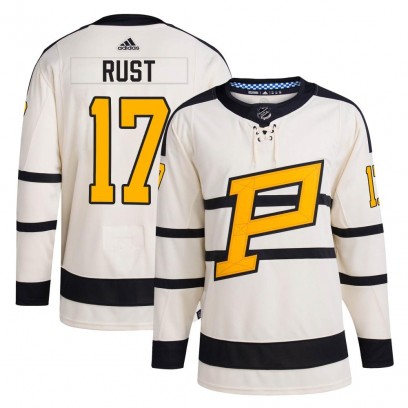Men's Authentic Pittsburgh Penguins Bryan Rust Adidas 2023 Winter Classic Jersey - Cream