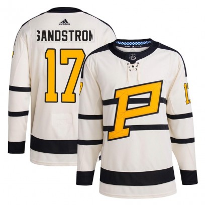 Men's Authentic Pittsburgh Penguins Tomas Sandstrom Adidas 2023 Winter Classic Jersey - Cream